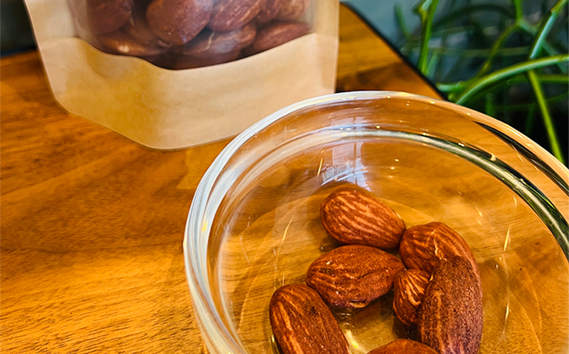 自家焙煎アーモンド ／ ナッツ ロースト 180g ROOT3 COFFEE 甘み 香り 風味 濃厚 イタリア シチリア産 大阪府