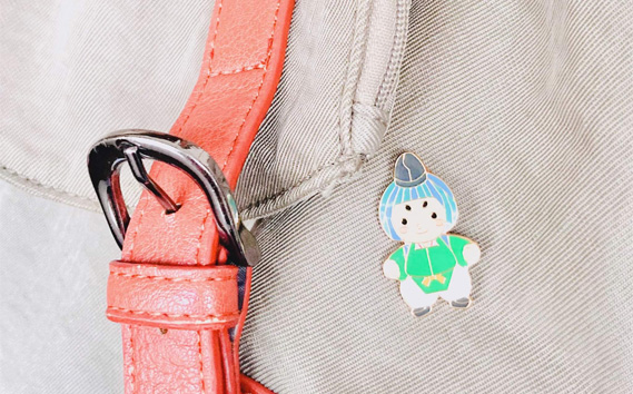 みづまろくん「ピンバッジ」 ／ ご当地キャラクター ご当地 キャラ マスコットキャラクター マスコット ゆるキャラ キャラクターグッズ オリジナル 応援 地域応援 かわいい 可愛い 癒し 癒やし みづまろくん 大阪府