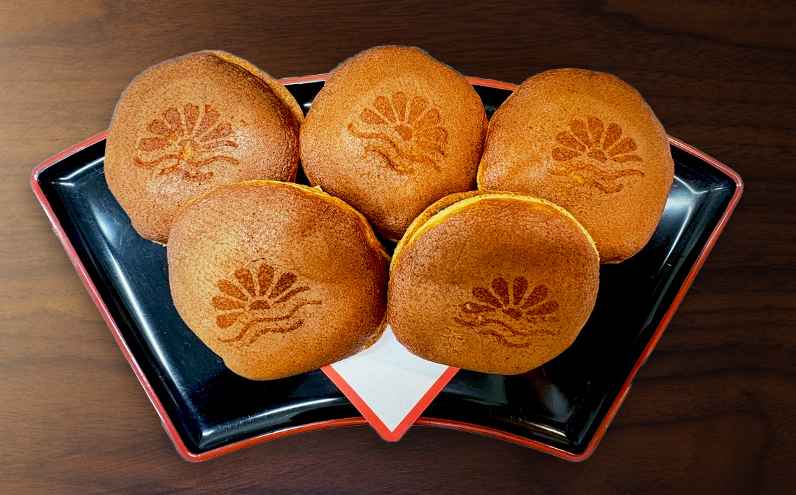 みな茂のどら焼き 5個入り ／ お菓子 和菓子 スイーツ 和スイーツ おやつ どらやき 手焼き製法 手作り てづくり 自家製 粒あん つぶあん 特製 大阪府