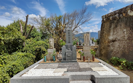 お墓清掃サポート業務 ／ チケット お墓管理 屋外確認 墓石清掃 区画内草引き 代行業務 大阪府