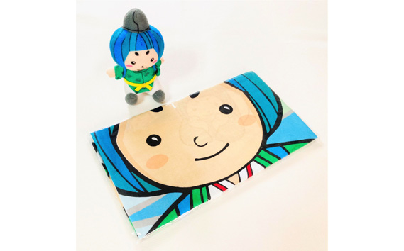 みづまろくん「ミニぬいぐるみ＋手ぬぐい」 ／ ご当地キャラクター ご当地 キャラ マスコットキャラクター マスコット ゆるキャラ キャラクターグッズ オリジナル 応援 地域応援 かわいい 可愛い 癒し 癒やし みづまろくん 大阪府