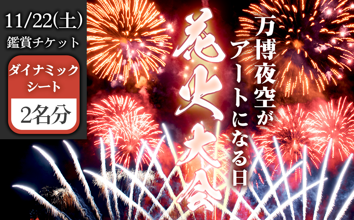 万博夜空がアートになる日　2025　鑑賞チケット　ダイナミックシート2枚