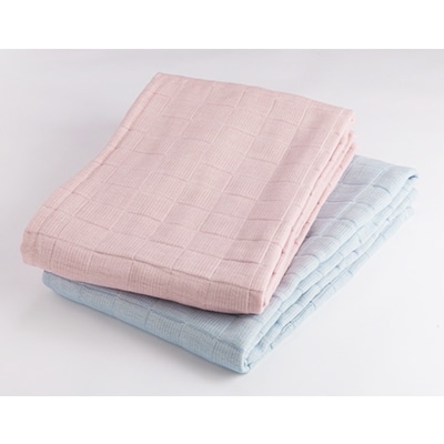 コーマ糸を使った綿100%4重ガーゼケット2枚セット