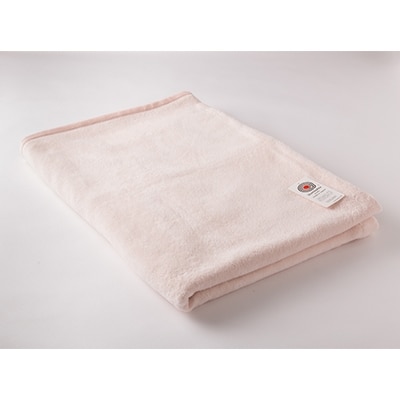 ラムウール毛布(毛羽部分)シングルサイズ　ピンク色