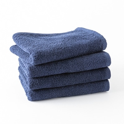 泉州産フェイスタオル4枚セット・ネイビー