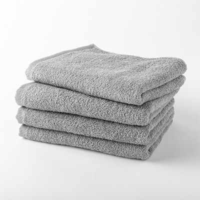 泉州産フェイスタオル4枚セット・グレー