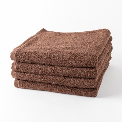 泉州産バスタオル4枚・ブラウン