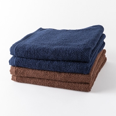 泉州産バスタオル4枚・濃色セット