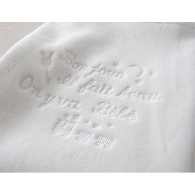 ベビー毛布(ミルクホワイト)　85×115cm