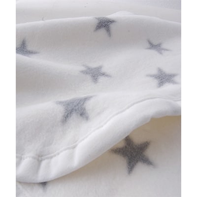 nordic+japan　ベビー毛布 85×115cm　スター・グレー
