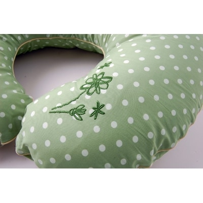 授乳クッション  ローズマダム (グリーンドット)