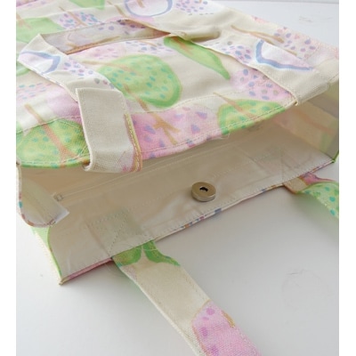 nordic+japan　トートバッグ2個セット(つぼみ・ブラック+つぼみ・ベージュ)