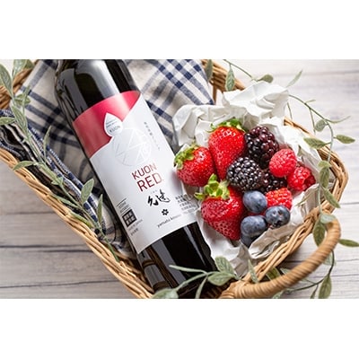 糖類オフの植物発酵エキスをベースに、5種類のベリー発酵エキスを高配合!「久遠RED」500 ml