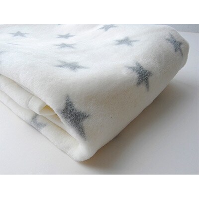 nordic+japan　ベビー毛布 70×100cm スター・グレー