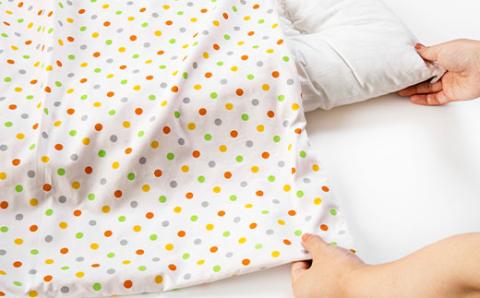 《日本製》洗えるベビー布団セット　はじめて6点セット　(ピンク)