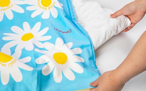 《日本製》洗えるベビー布団セット はじめて6点セット(フラワー)