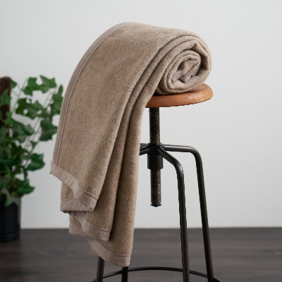 カシミヤ毛布　シングルサイズ　4方ヘム