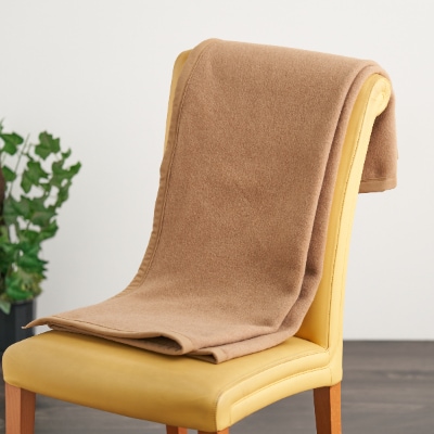キャメル毛布　ハーフサイズブランケット　140cm×100cm　お昼寝にもどうぞ