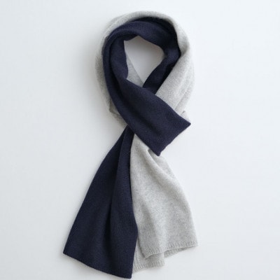 ベビーカシミヤ Baby Cashmere 配色マフラー