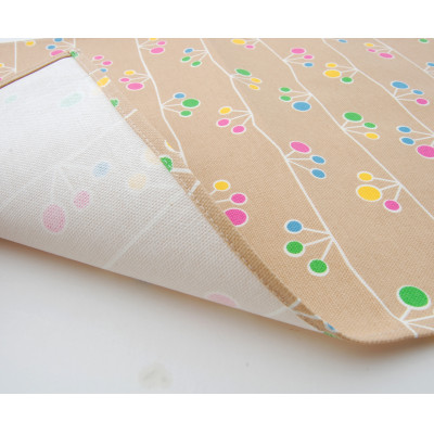 nordic+japan ランチョンマット 2枚組 (ツボミ・ブラック)