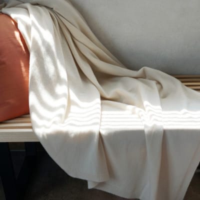 受注生産|ベビーカシミヤ スロー・ブランケット BABY CASHMERE TOYOBOSHI(R)