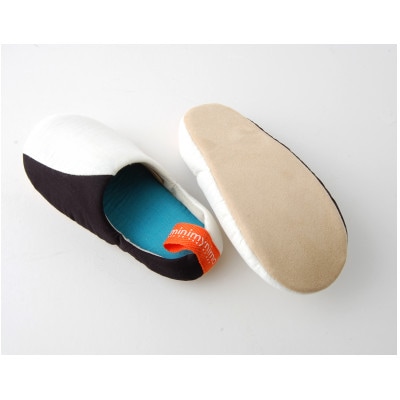 minimynimo ルームシューズ リネン キッズ#8 (VA+BN)