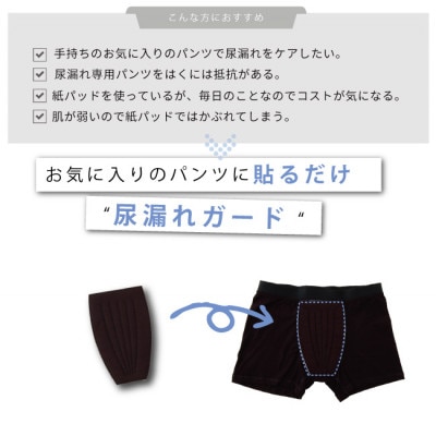 ピタガード 75 尿漏れパッド 男性用 吸水シート グレー