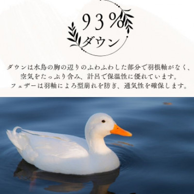 【超長綿100%】羽毛掛け布団セミダブル二枚合わせ超長綿生地使用オールシーズンダウン93%防臭