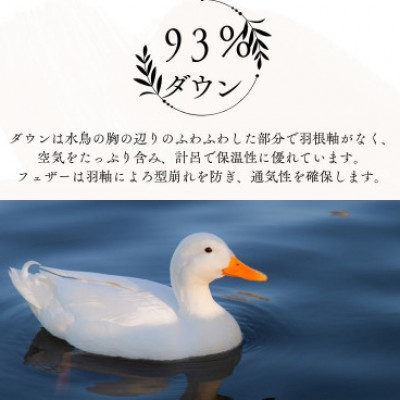 【超帳綿100%】羽毛掛け布団ダブル二枚合わせ超長綿使用一年使用可能ダウン93%防臭羽毛ふとん