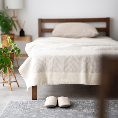 【Woolly】空気を含んだふんわりウール毛布(シングルサイズ)