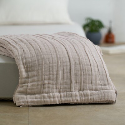 8重ガーゼケット　シフォン　軽量タイプ　綿100%　シングルサイズ　ベージュ　日本製