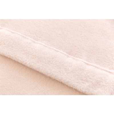 ラムウール毛布(毛羽部分)シングルサイズ　ピンク色