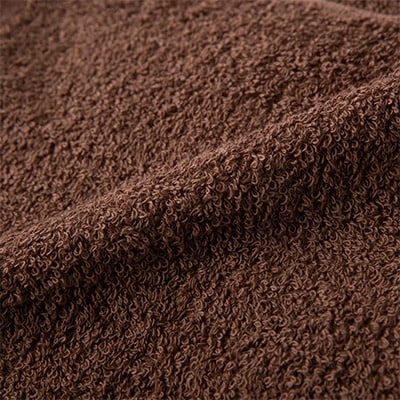 泉州産バスタオル2枚とフェイスタオル2枚のセット・ブラウン