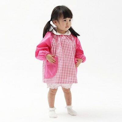 キッズ スモック　もも　120cm