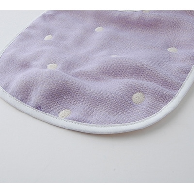 ガーゼスタイ+ガーゼハンカチのセット(水玉PA)