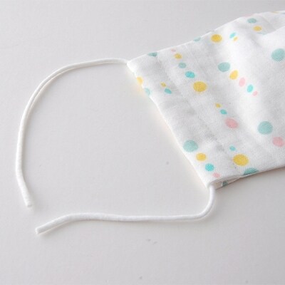 立体マスク 大人用(ミニフラワー・ステイトブルー) 2枚セット