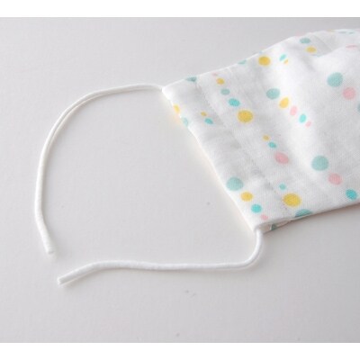 立体マスク 大人用(ミニフラワー・ステイトブルー) 5枚セット