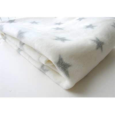 nordic+japan　ベビー毛布 85×115cm　スター・グレー