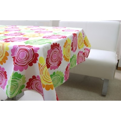 nordic+japanテーブルクロス(ツボミ・ブラック)