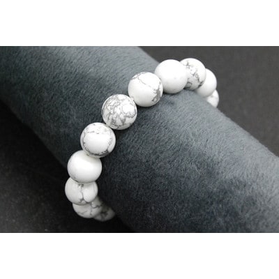 ハウライト/マグネサイト「純粋・無垢」天然石/半貴石 ブレスレット