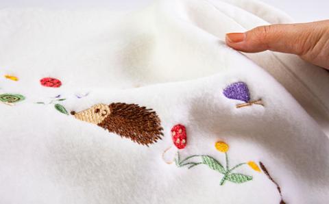 ベビー毛布(ハリネズミ OW)　85×115cm