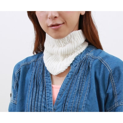 遠赤ネックカバー(縞柄・エンジ)