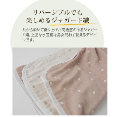 ガーゼケット140×200 (水玉Bw)