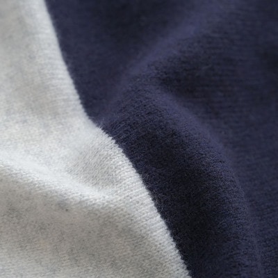 ベビーカシミヤ Baby Cashmere 配色マフラー