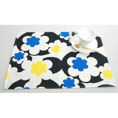 nordic+japan ランチョンマット 2枚組 (モダニズム・ブラック)