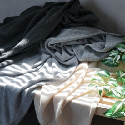 受注生産|ベビーカシミヤ スロー・ブランケット BABY CASHMERE TOYOBOSHI(R)