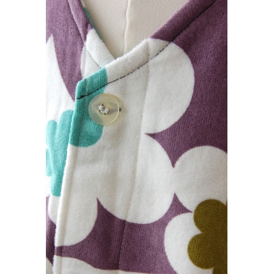 子どもエプロン (キッチン・モダニズム・パープル) ※パイル素材