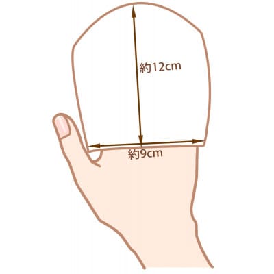 入浴用 ベビー ミトン 青ステッチ 2枚