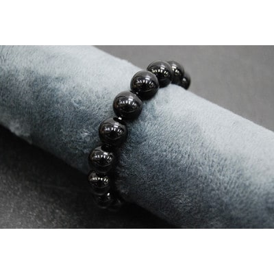 ブラックオニキス「自己防衛の石/魔除け」天然石/半貴石 ブレスレット【配送不可地域：沖縄県】