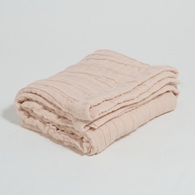 8重ガーゼケット　シフォン　軽量タイプ　綿100%　シングルサイズ　ピンク　日本製